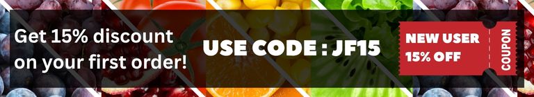 Homepage JF15 Discount Banner Mobile Screen Just Fresh UAE